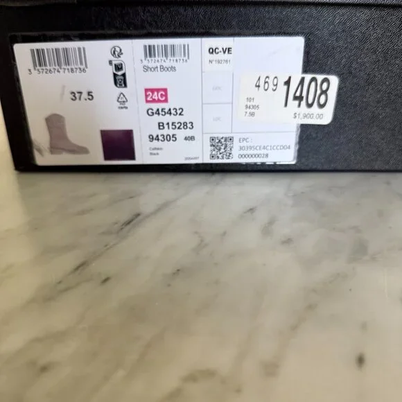 Chanel Black Short Boots | 2024 Interlocking CC Logo Moto Boots | Size 37.5 - Picture 4 of 4